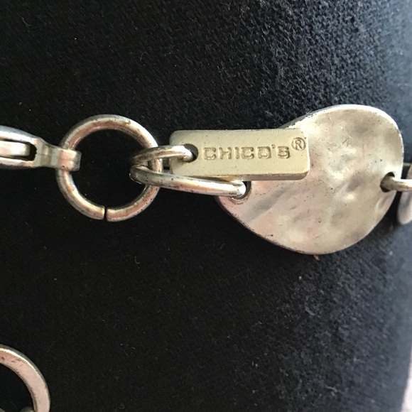 Silver Link and Disc Chain Belt - Metallic Waist Chain - Picture 2 of 8